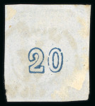 Stamp of Greece » Large Hermes Heads » 1871-72 Later clean plates 20L Steel-blue, 40L yellow-bistre on greenish, used