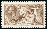 Stamp of Great Britain » King George V » 1913-19 Seahorse Issues 1915 De La Rue 2/6d. yellow brown; (watermark reversed)