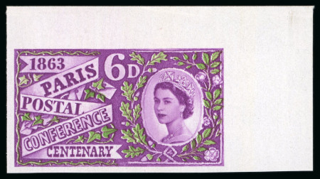 Stamp of Great Britain » Queen Elizabeth II 1963 6d. Paris Postal Conference Centenary, a superb