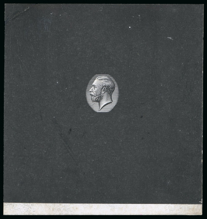 Stamp of Great Britain » King George V 1912 1d. small medal head die proof, printed in black