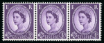 Stamp of Great Britain » Queen Elizabeth II 1958 3d. deep violet "Dollis Hill Phosphor Trial" perforated