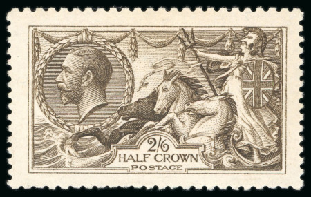 Stamp of Great Britain » King George V » 1913-19 Seahorse Issues 1915 De La Rue 2/6d. blackish brown a very fine, well