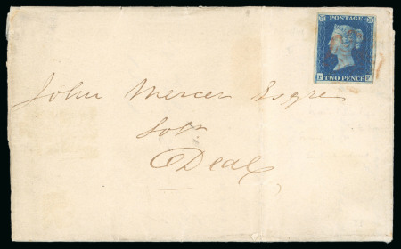 Stamp of Great Britain » 1840 2d Blue (ordered by plate number) 1840 2d. deep full blue, PF, Pl.2, with good to large