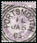 Stamp of Great Britain » 1855-1900 Surface Printed » 1880-81 Provisional Issue and 1881 1d Lilac 1881 1d. lilac (16 dots die 2), a very fine example
