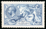 Stamp of Great Britain » King George V » 1913-19 Seahorse Issues 1915 De La Rue 10/- pale blue, a very fresh and well