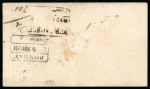 Stamp of Great Britain » Postal Stationery 1841 1d. pink envelope, sent from Godalming to Mooltan