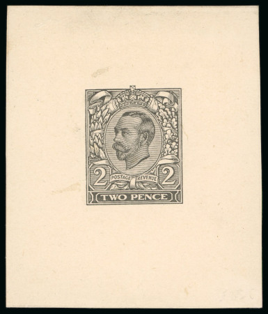 Stamp of Great Britain » King George V » 1911-12 Downey Head Issues 1911 2d engravers sketch die for unissued value