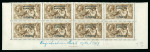 Stamp of Morocco Agencies (British Post Offices) » Spanish Currency 1914-26 De La Rue Seahorse 3p on 2s6d yellow-brown