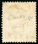 Stamp of Bermuda 1875 CC One Penny on 3d orange, unused and used singles,