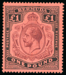 Stamp of Bermuda 1910-25 MCA 2s to £1 attractive mint and used selection,