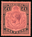 Stamp of Bermuda 1910-25 MCA 2s to £1 attractive mint and used selection,