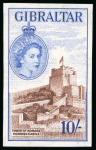Stamp of Gibraltar 1953 1/2d. to £1 A spectacular set of 14 imperforate