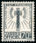Stamp of France » Service 1943, Série Francisque Y&T n°1/15 complète neuve