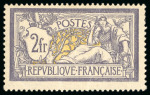 Stamp of France » Émissions à partir de 1900 1900, Type Merson 2 francs violet et jaune Y&T n°122