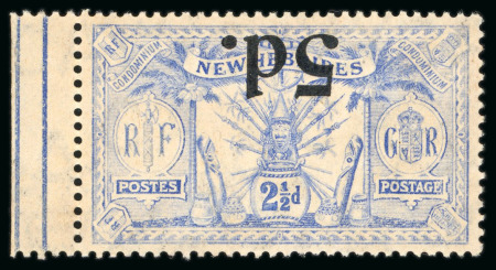 Stamp of Colonies françaises » Nouvelles-Hébrides 1924, New Hebrides Y&T n°79a **, variété surcharge
