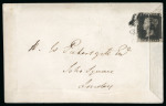 Stamp of Great Britain » 1840 1d Black and 1d Red plates 1a to 11 1841 (Jul 3) "Henry Tuck Hermetically Sealed Envelope" with 1840 1d black pl.5 OC 