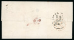 Stamp of Great Britain » 1841 1d Red 1841 1d red pl.12 AA-BC in block of 6 on wrapper to Lubeck (Schleswig-Holstein, Germany) from Hastings