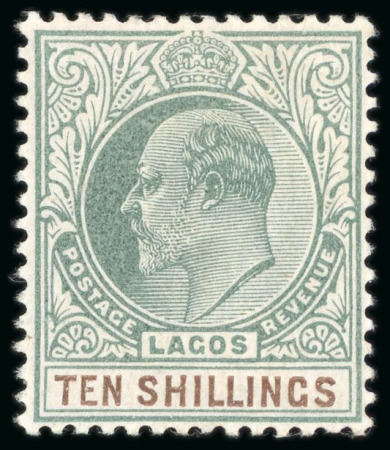 Stamp of Nigerias » Lagos 1904 CA 1/2d to 10s complete mint set of ten, plus