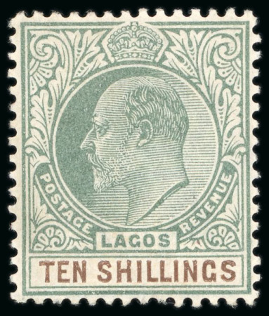 Stamp of Nigerias » Lagos 1904 CA 10s green and brown, mint never hinged, fine