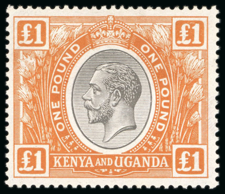 Stamp of Kenya, Uganda and Tanganyika » Kenya, Uganda and Tanganyika 1922-27 Script 1c to £1 complete set of twenty, plus some lower value listed shades, mint
