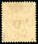 Stamp of Cayman Islands 1908 Surcharge handstamps 1/2d on 5s salmon and green, 1d on 5s salmon and green, both mint