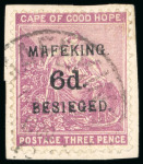 Stamp of South Africa » Mafeking 1900 Besieged Surcharges: 1d on 1/2d green, 3d on 1d