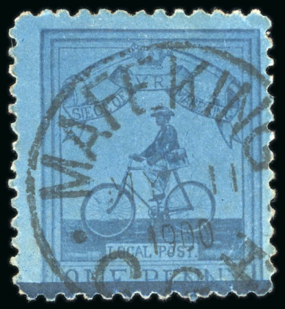 Stamp of South Africa » Mafeking 1900 Goodyear 1d deep blue on blue, neatly cancelled