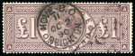 Stamp of Great Britain » 1855-1900 Surface Printed » 1883-84 & 1888 High Values 1884 Crowns £1 brown-lilac, used, fine. SG £3'000.