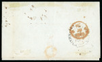 Stamp of Jamaica 1845 (Apr 10) entire from Ocanã, Colombia, to London via Jamaica