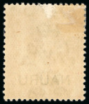 Stamp of Nauru 1916-23 1/2d green, mint block of four, 1d red and