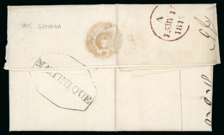 Stamp of Grenada 1812 (Jul 21) entire from Grenada to London sent via