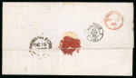 Stamp of Gambia 1866 (Oct 12) entire from Gambia to France,