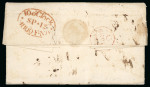 Stamp of Great Britain » British Post Offices Abroad Martinique: 1800 (Jul 16) entire from Fort Royal to England with very fine two-line British "FORT ROYAL / JUL 16 1800" ds