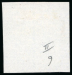 Stamp of Great Britain » 1840 1d Black and 1d Red plates 1a to 11 1840, 1d red pl.9 AH, state 2, good to very good margins tied to small piece by black MC