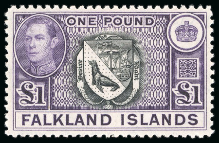 Stamp of Falkland Islands 1938-50 MCA Script 1/2d to £1 complete set of 18