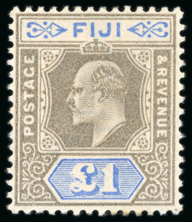 Stamp of Fiji 1903 CA 1/2d to £1 mint set of 11, some toned, £1