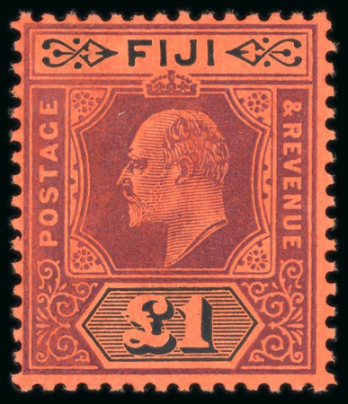 Stamp of Fiji 1904-12 MCA 1/2d to £1 mint set of 10, some toned,