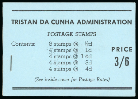 Stamp of Tristan da Cunha 1957 3s6d complete unexploded booklet, very fine. SG