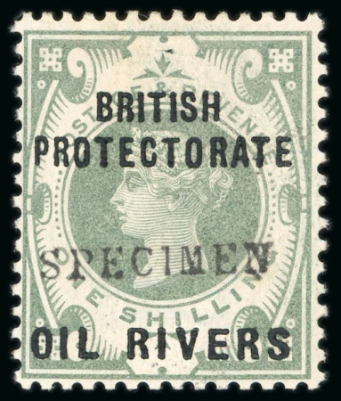 Stamp of Nigerias » Niger Coast Protectorate 1892-94 1/2dto 1s set of 6 with "SPECIMEN" type 9 overprint