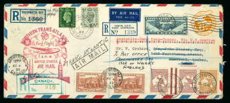 Stamp of Large Lots and Collections All World - Around the World Airmail Flight: 1937-48