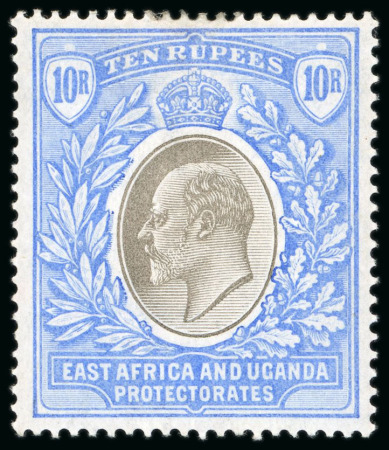 Stamp of Kenya, Uganda and Tanganyika » Kenya, Uganda and Tanganyika 1903-04 CA 10r grey and ultramarine, mint, fresh and