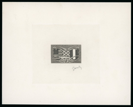 Stamp of France » Émissions à partir de 1900 1949, Epreuve d'artiste en noir du non émis Y&T n°840