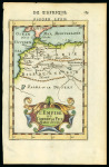 Stamp of Morocco Agencies (British Post Offices) 1683 map by Mallets showing the the Morocco region