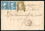 Stamp of Italian States » Sicily 1859 Lettera affrancata 5 grana da Giardini