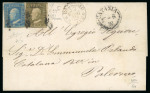 Stamp of Italian States » Sicily 1859 Lettera affrancata 3 grana