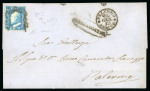 Stamp of Italian States » Sicily 1859, Lettera da Caltanissetta con 2 gr.