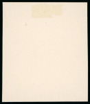 Stamp of Russia 1913 Romanov Tercentenary 3k frame only (coloured centre) die proof in light blue on glazed card