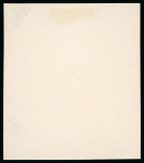 Stamp of Russia 1913 Romanov Tercentenary 3k frame only (coloured centre) die proof in grey-brown on glazed card,