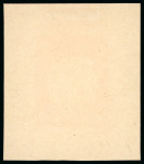 Stamp of Russia 1913 Romanov Tercentenary 7k frame only (void centre) die proof in brown on glossy paper