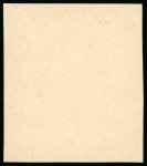 Stamp of Russia 1913 Romanov Tercentenary 10k frame only (void centre) die proof in dark blue on glossy paper